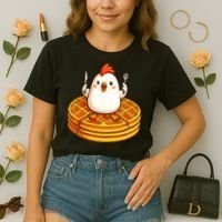 Chicken & Waffles Comfort Colors Boxy T-Shirt thumb 2
