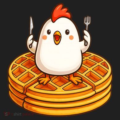 Chicken & Waffles Comfort Colors Boxy T-Shirt