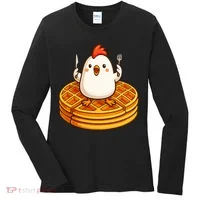 Chicken & Waffles Women's Long Sleeve Shirt thumb 0