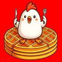 Chicken & Waffles Santa Hat thumb 1