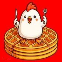 Chicken & Waffles Santa Hat thumb 1