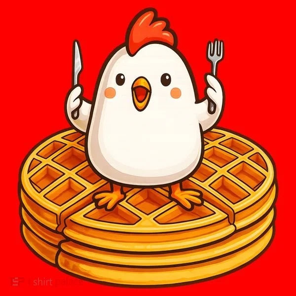 Chicken & Waffles Santa Hat
