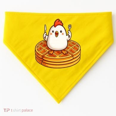 Chicken & Waffles USA-Made Doggie Bandana