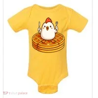 Chicken & Waffles Baby Bodysuit thumb 0