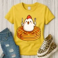 Chicken & Waffles Women's T-Shirt thumb 3