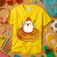 Chicken & Waffles Kids T-Shirt thumb 3