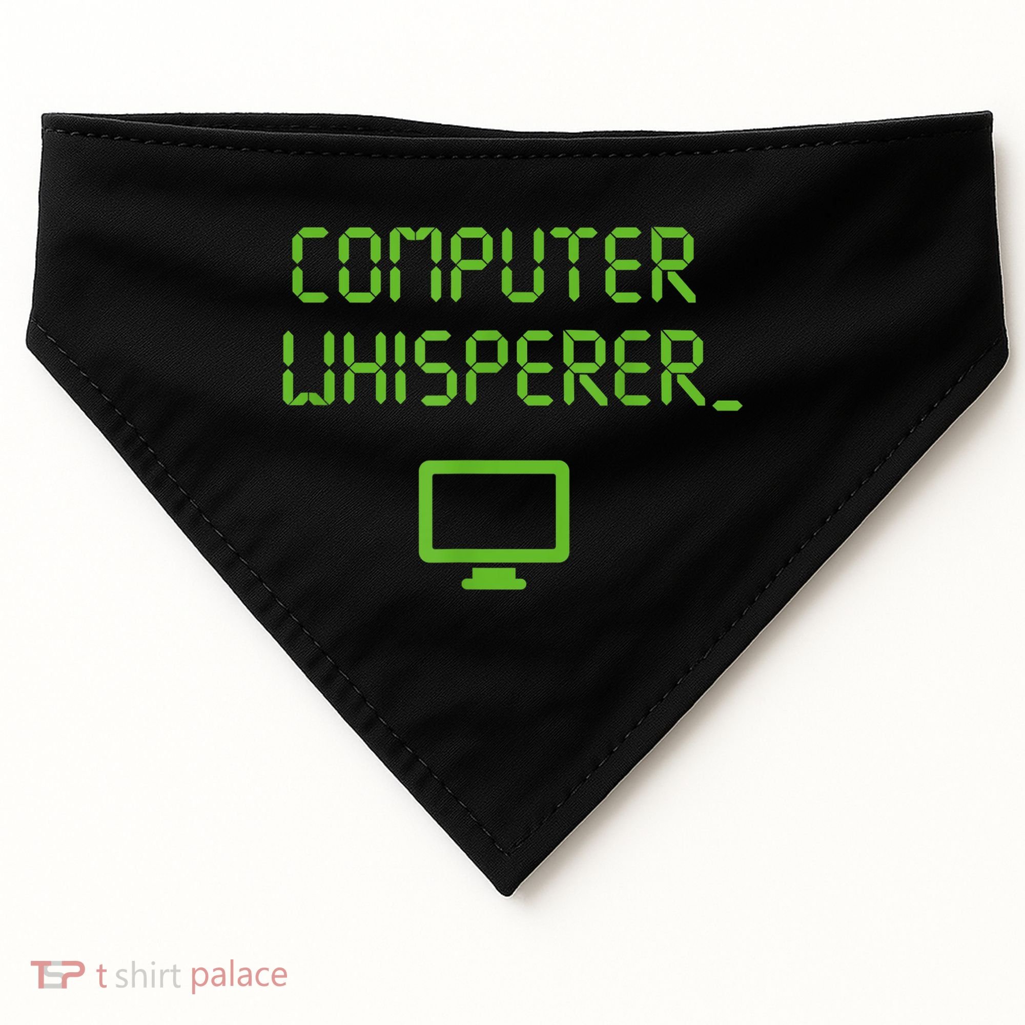 Computer Whisperer Cool Gift Tech Support Nerds Geeks Funny It Cute Gift USA-Made Doggie Bandana