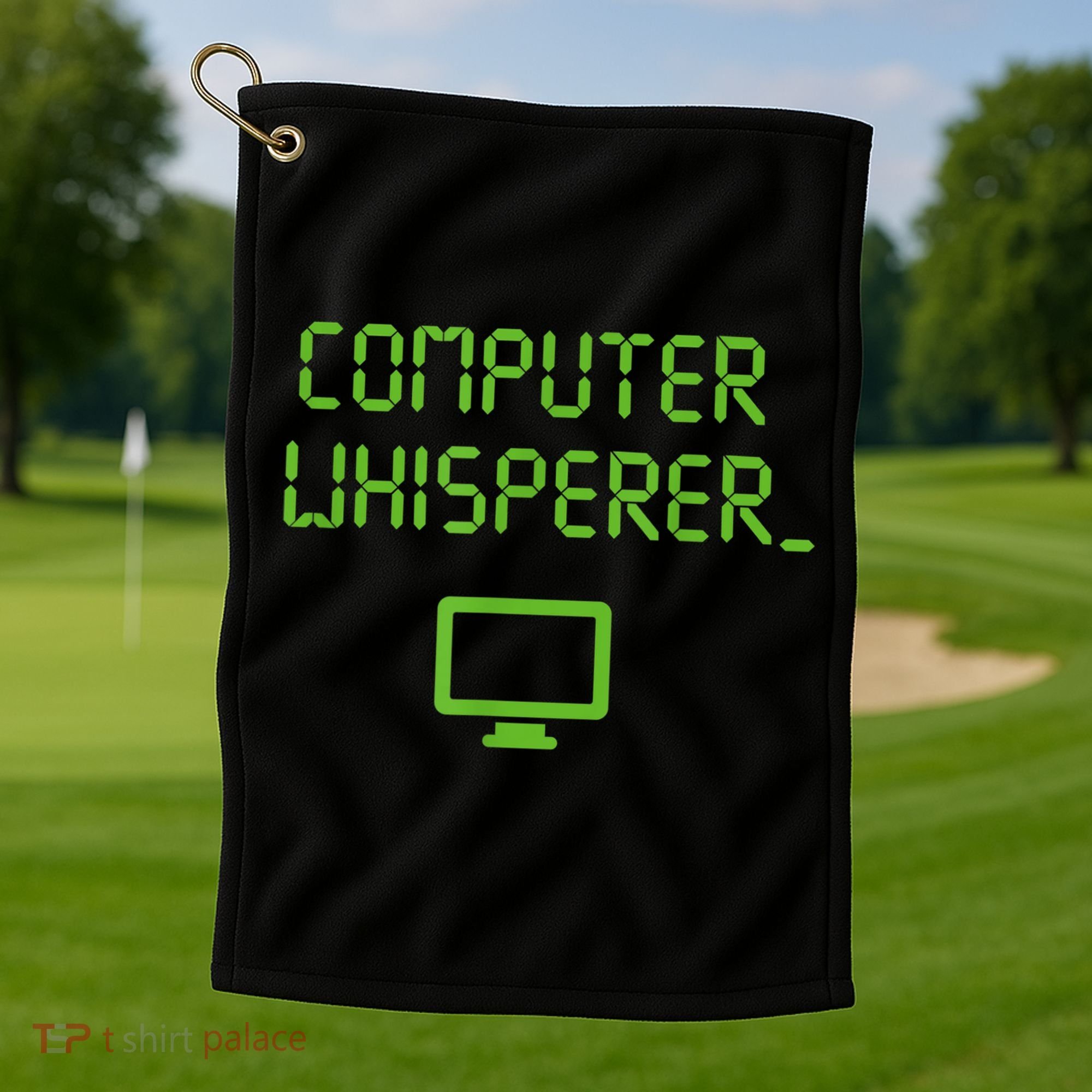 Computer Whisperer Cool Gift Tech Support Nerds Geeks Funny It Cute Gift Golf Towel