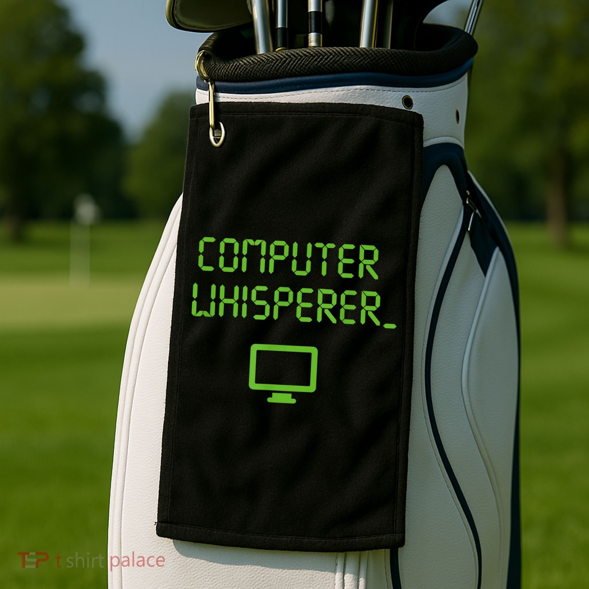 Computer Whisperer Cool Gift Tech Support Nerds Geeks Funny It Cute Gift Golf Towel