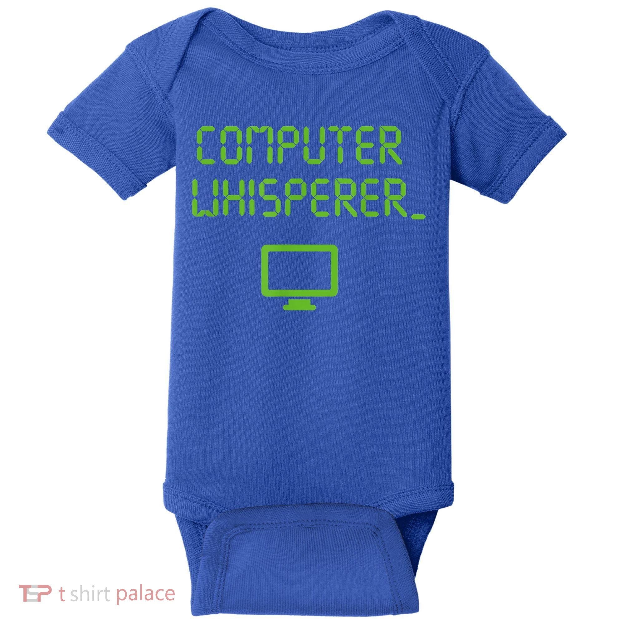 Computer Whisperer Cool Gift Tech Support Nerds Geeks Funny It Cute Gift Baby Bodysuit