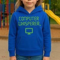 Computer Whisperer Cool Gift Tech Support Nerds Geeks Funny It Cute Gift Kids Hoodie thumb 3
