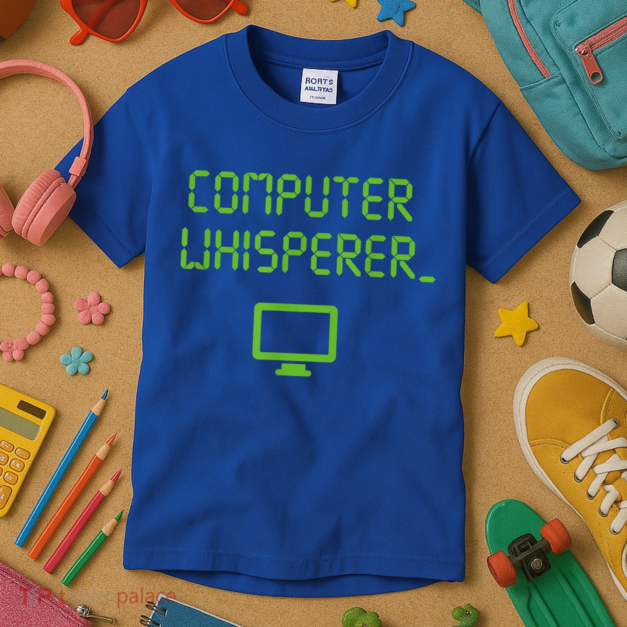 Computer Whisperer Cool Gift Tech Support Nerds Geeks Funny It Cute Gift Kids T-Shirt