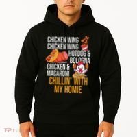 Chicken Wing Chicken Wing Hot Dog And Bologna Hoodie thumb 2