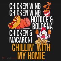 Chicken Wing Chicken Wing Hot Dog And Bologna Ornament thumb 1