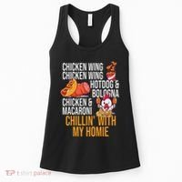 Chicken Wing Chicken Wing Hot Dog And Bologna Women's Tank Top thumb 0
