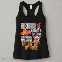 Chicken Wing Chicken Wing Hot Dog And Bologna Women's Tank Top thumb 3