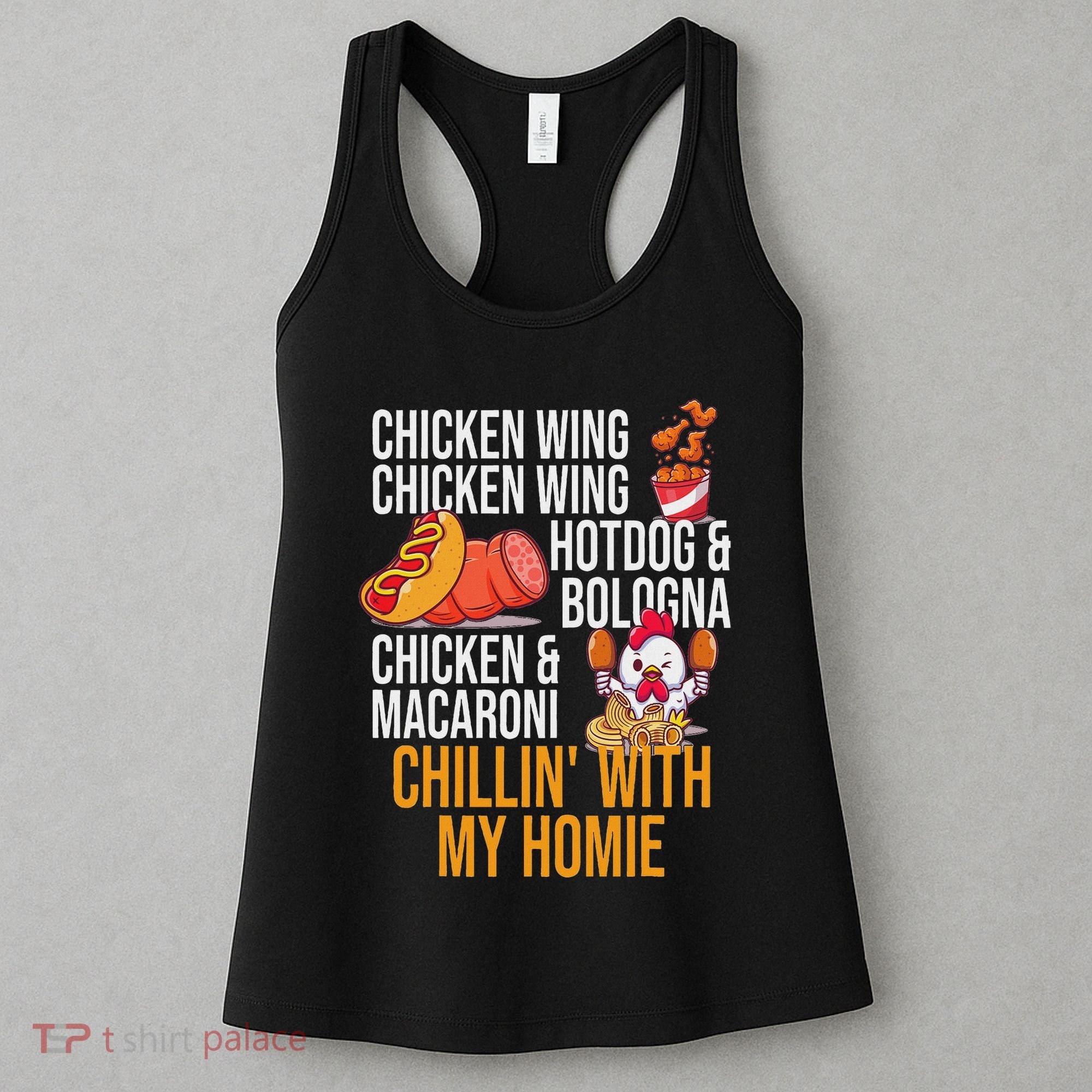 Chicken Wing Chicken Wing Hot Dog And Bologna Women's Tank Top
