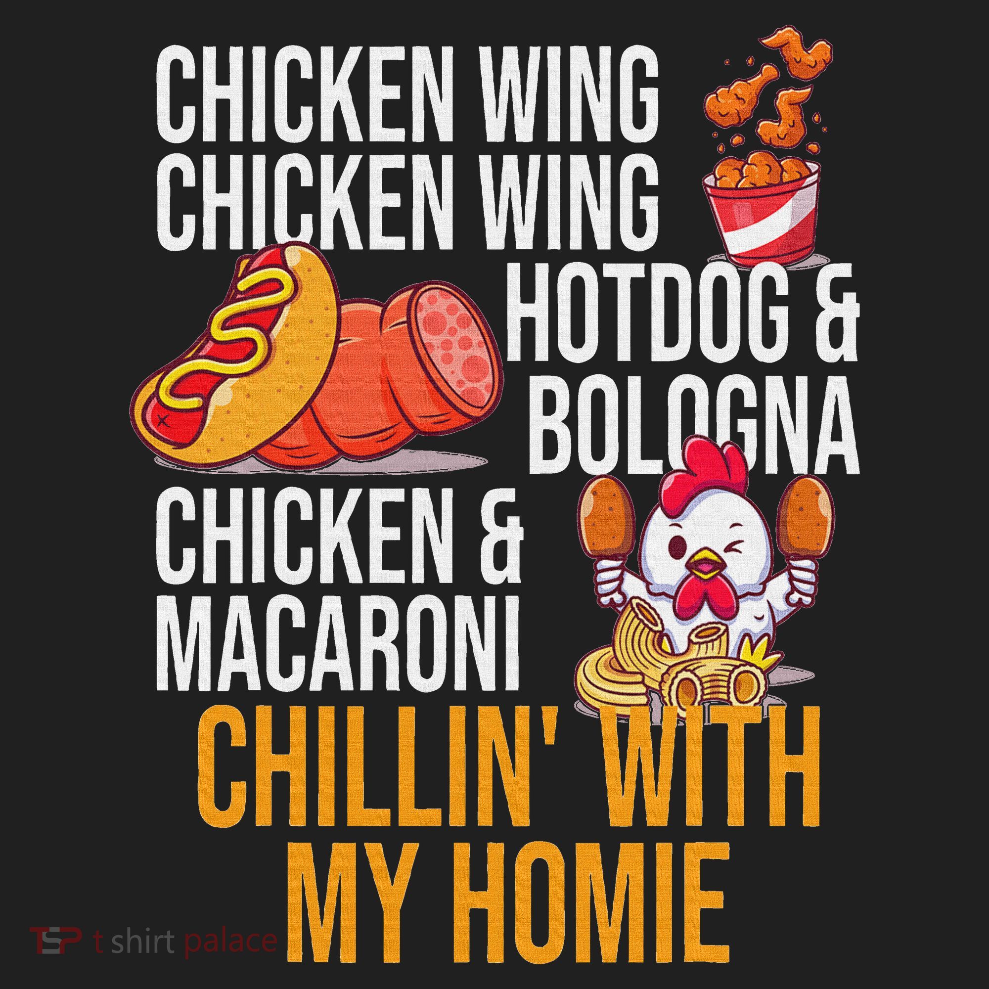 Chicken Wing Chicken Wing Hot Dog And Bologna Hat