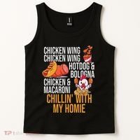 Chicken Wing Chicken Wing Hot Dog And Bologna Tank Top thumb 2