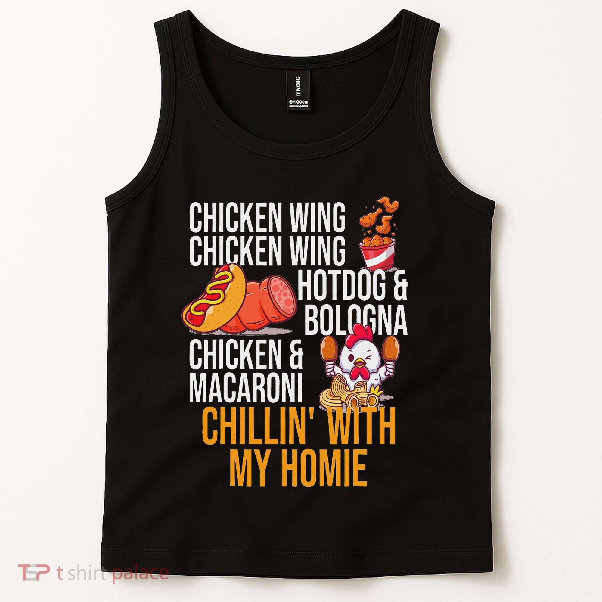 Chicken Wing Chicken Wing Hot Dog And Bologna Tank Top