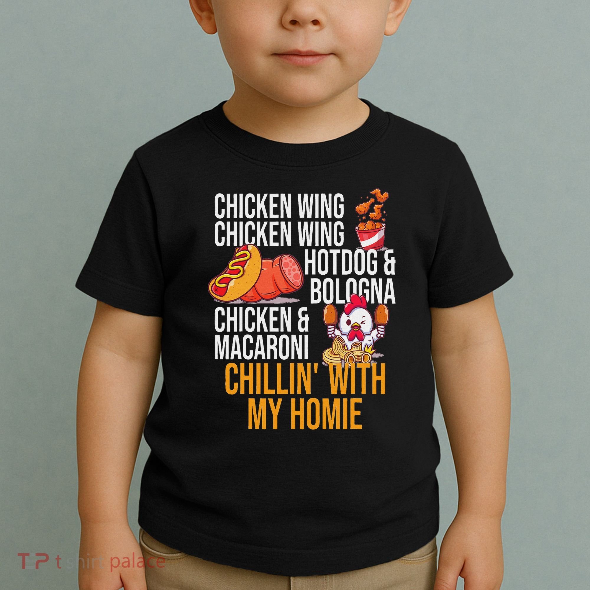 Chicken Wing Chicken Wing Hot Dog And Bologna Toddler T-Shirt