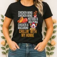 Chicken Wing Chicken Wing Hot Dog And Bologna Women's T-Shirt thumb 2
