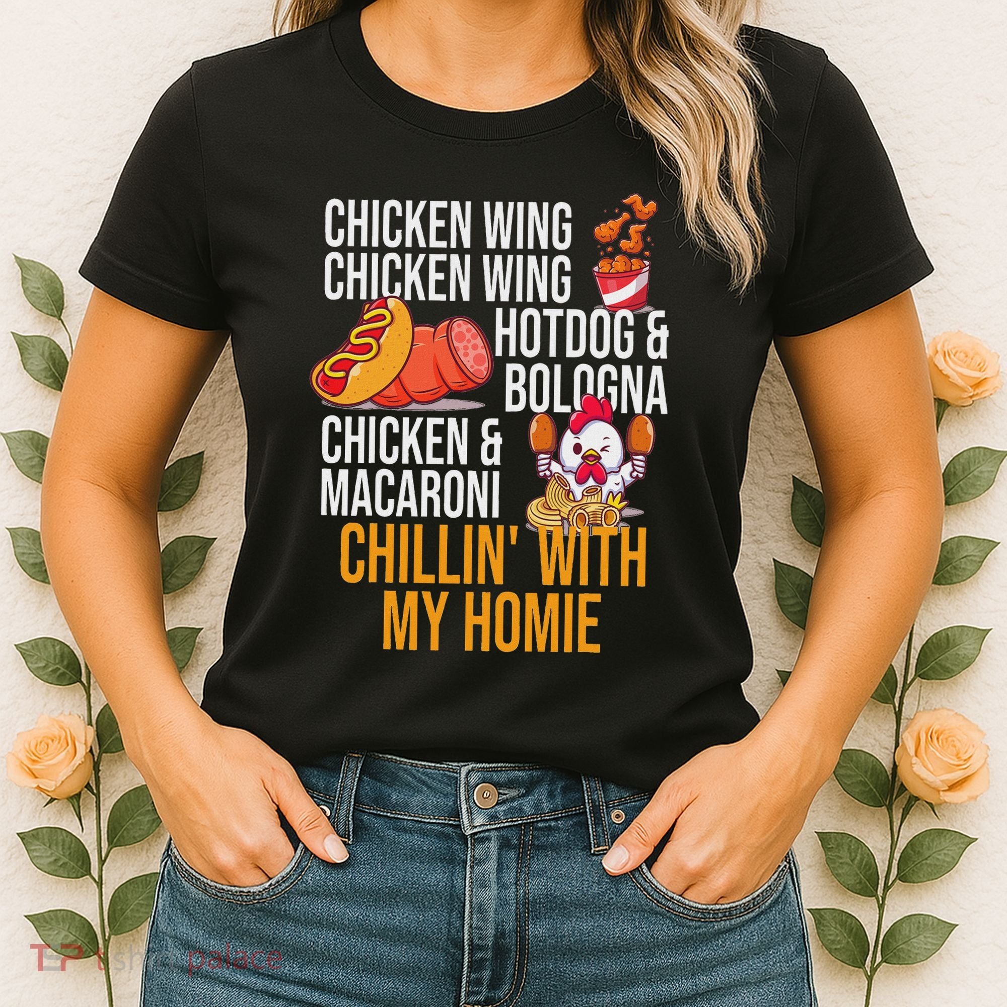 Chicken Wing Chicken Wing Hot Dog And Bologna Women's T-Shirt