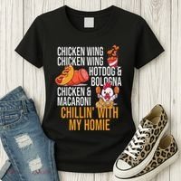 Chicken Wing Chicken Wing Hot Dog And Bologna Women's T-Shirt thumb 3