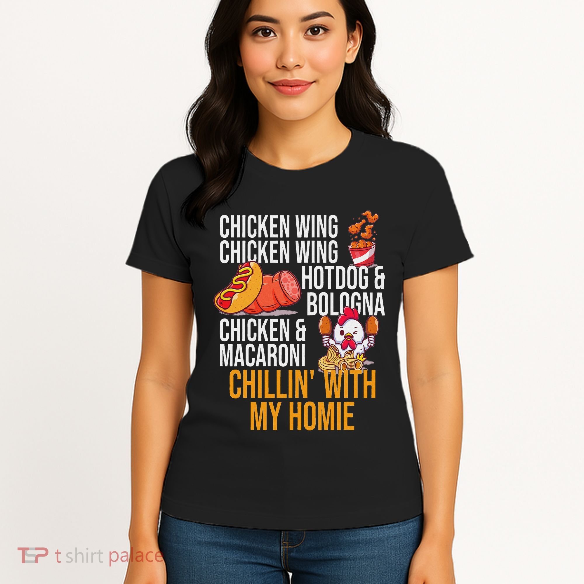 Chicken Wing Chicken Wing Hot Dog And Bologna Women's T-Shirt
