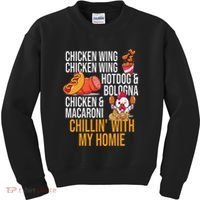 Chicken Wing Chicken Wing Hot Dog And Bologna Kids Sweatshirt thumb 0