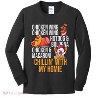 Chicken Wing Chicken Wing Hot Dog And Bologna Kids Long Sleeve Shirt thumb 0