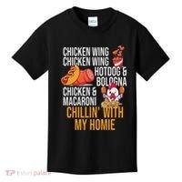 Chicken Wing Chicken Wing Hot Dog And Bologna Kids T-Shirt thumb 0