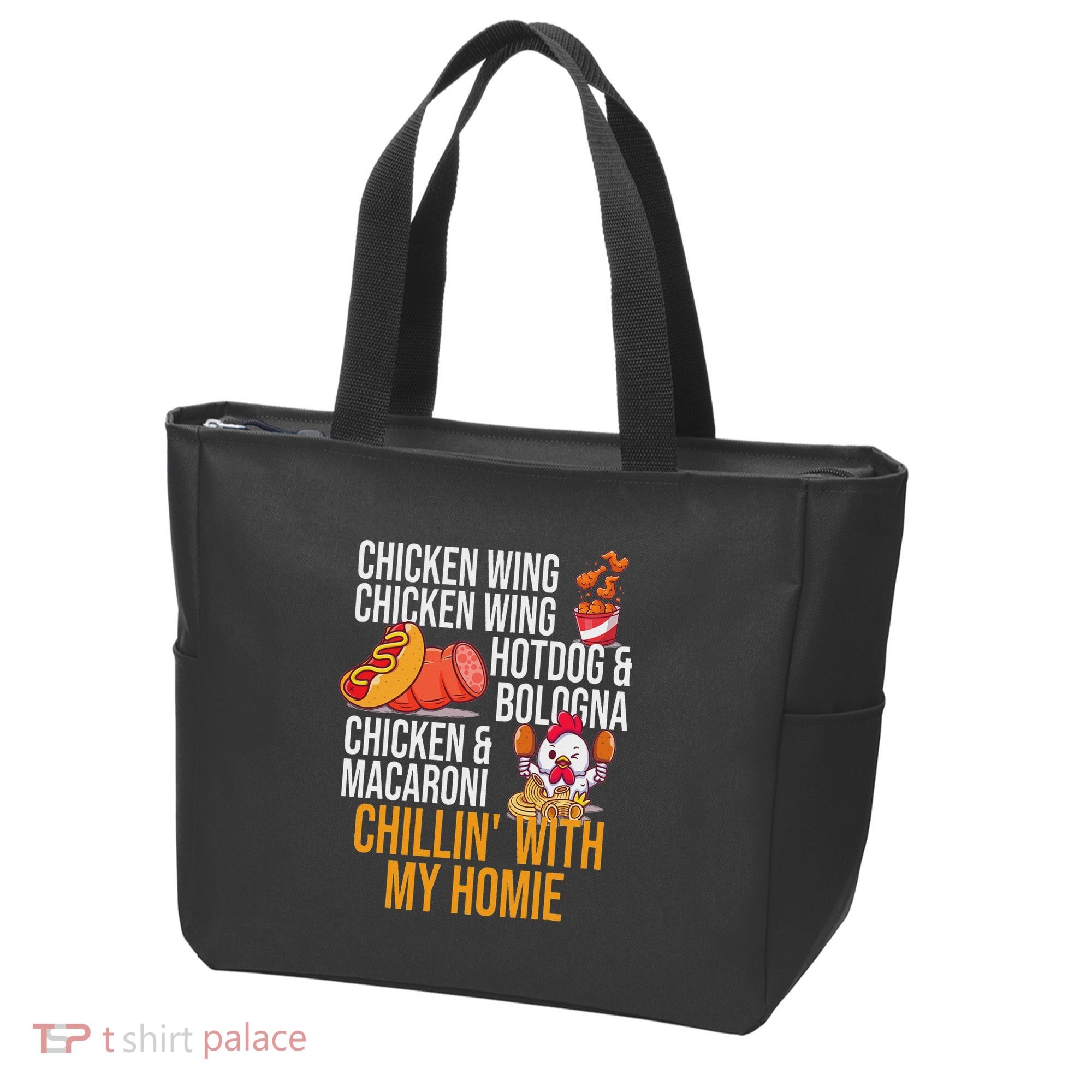Chicken Wing Chicken Wing Hot Dog And Bologna Tote Bag
