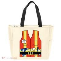 Construction Worker Costume Orange Safety Vest Tools Tote Bag thumb 0