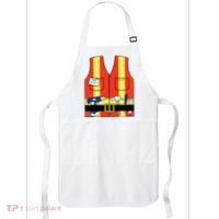 Construction Worker Costume Orange Safety Vest Tools Apron thumb 0