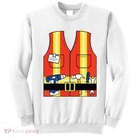 Construction Worker Costume Orange Safety Vest Tools Sweatshirt thumb 0