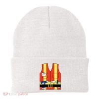 Construction Worker Costume Orange Safety Vest Tools Beanie thumb 0
