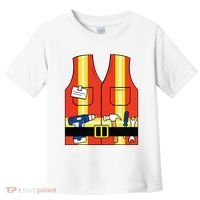 Construction Worker Costume Orange Safety Vest Tools Toddler T-Shirt thumb 0