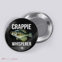 Crappie Whisperer Crappie Fishing Gift Button thumb 0