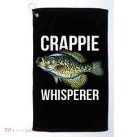 Crappie Whisperer Crappie Fishing Gift Golf Towel thumb 0