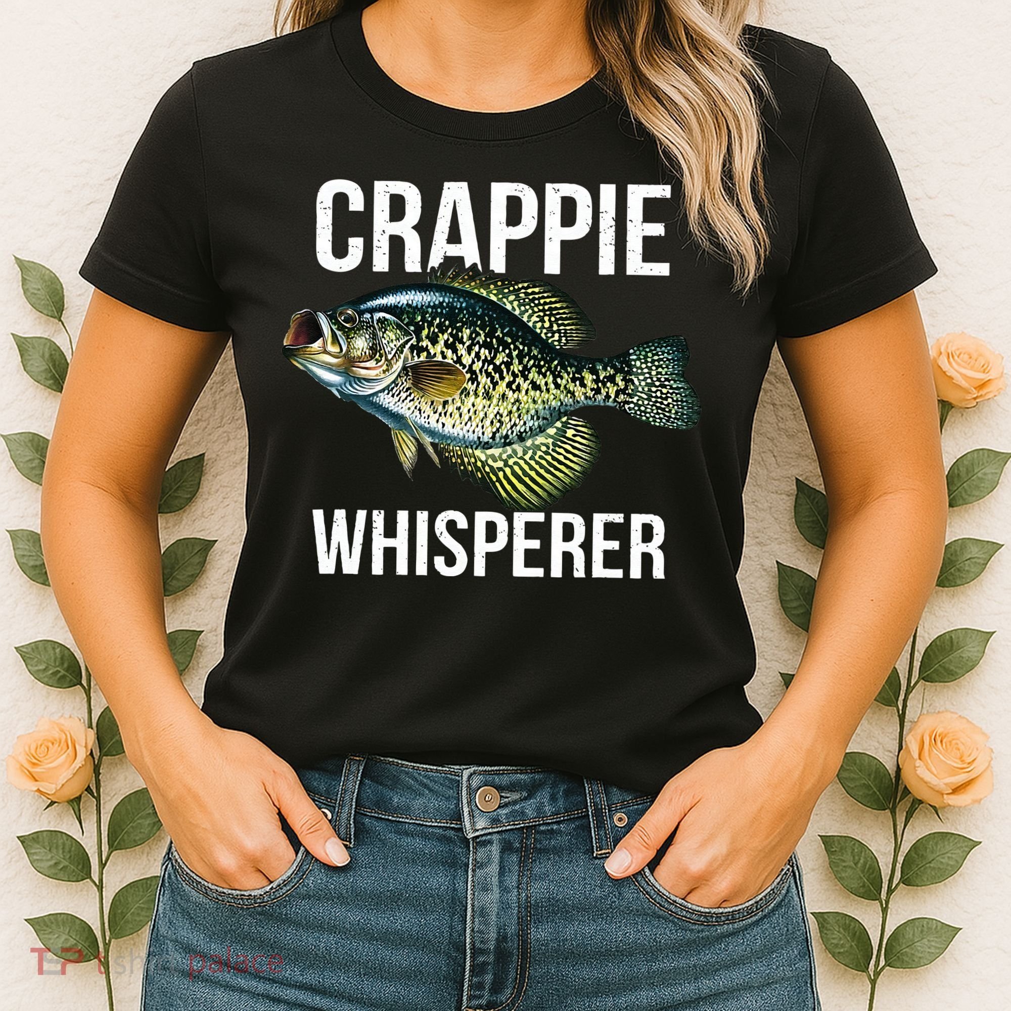 Crappie Whisperer Crappie Fishing Gift Women's T-Shirt