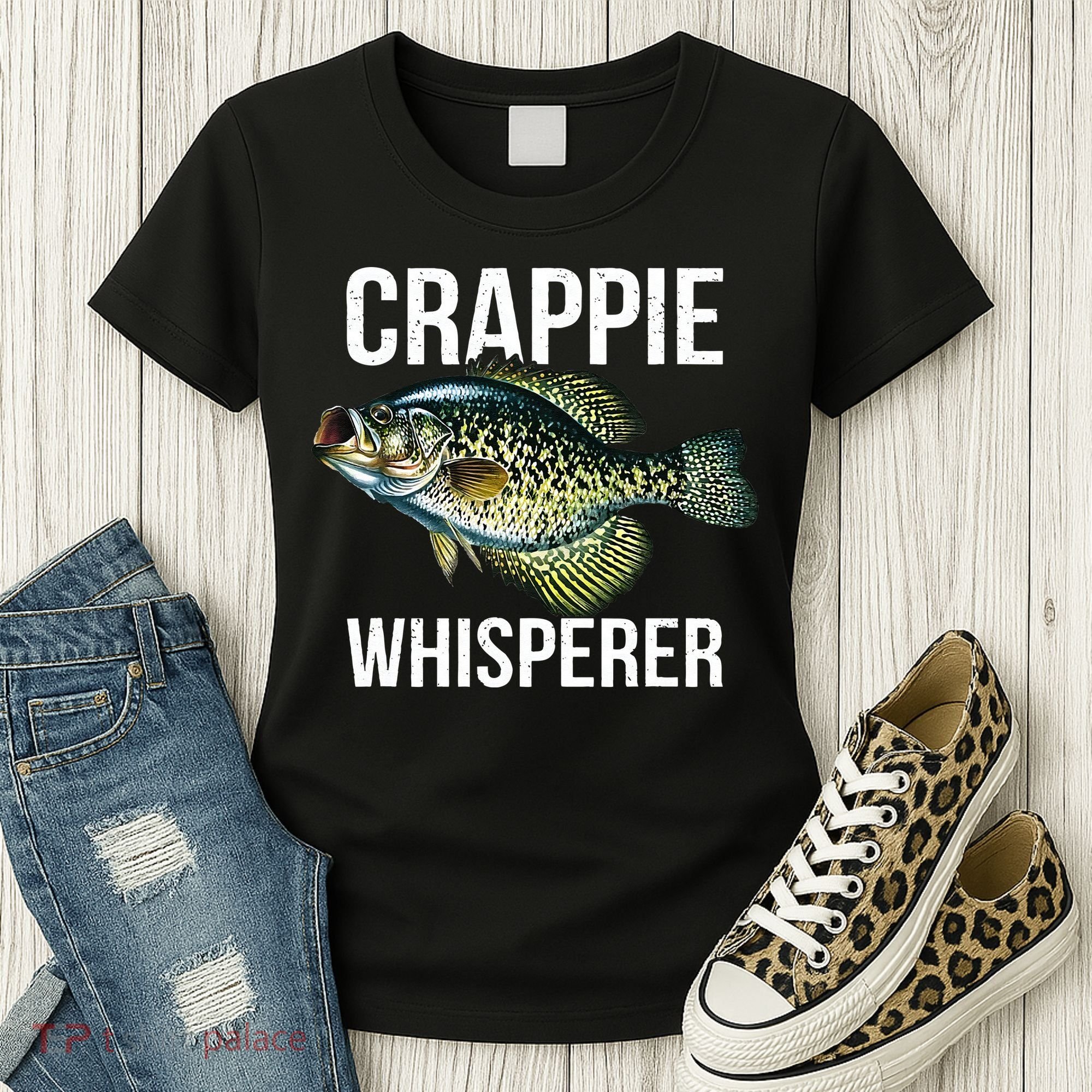 Crappie Whisperer Crappie Fishing Gift Women's T-Shirt