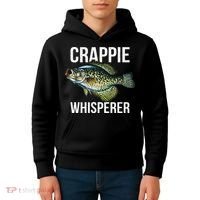 Crappie Whisperer Crappie Fishing Gift Kids Hoodie thumb 4