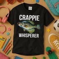 Crappie Whisperer Crappie Fishing Gift Kids T-Shirt thumb 3