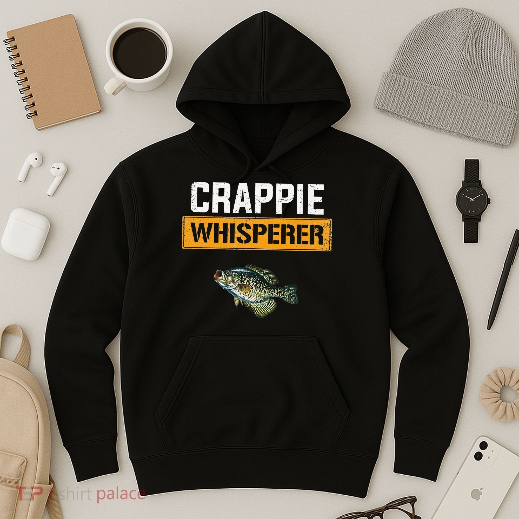 Crappie Whisperer Crappie Fishing Hoodie