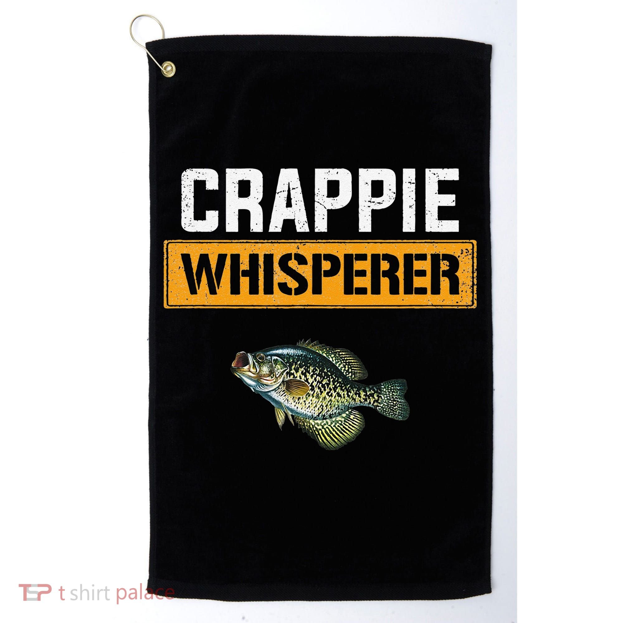 Crappie Whisperer Crappie Fishing Golf Towel
