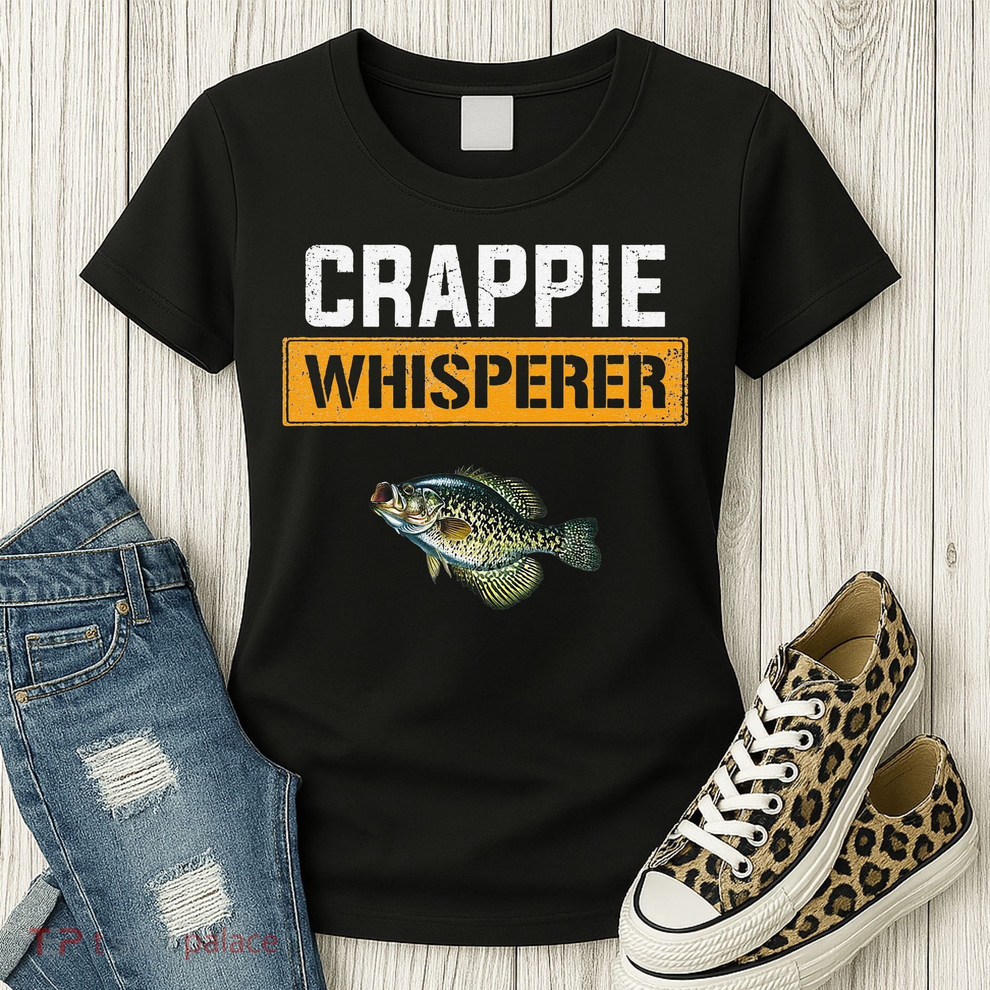 Crappie Whisperer Crappie Fishing Women's T-Shirt