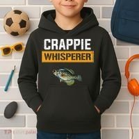 Crappie Whisperer Crappie Fishing Kids Hoodie thumb 2