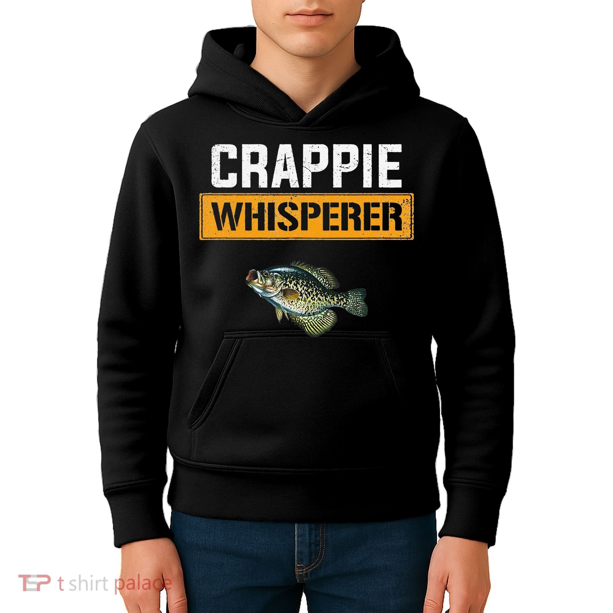 Crappie Whisperer Crappie Fishing Kids Hoodie