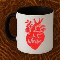 CHD Warrior Congenital Heart Defects 1 In 100 Heart Warrior Coffee Mug thumb 2